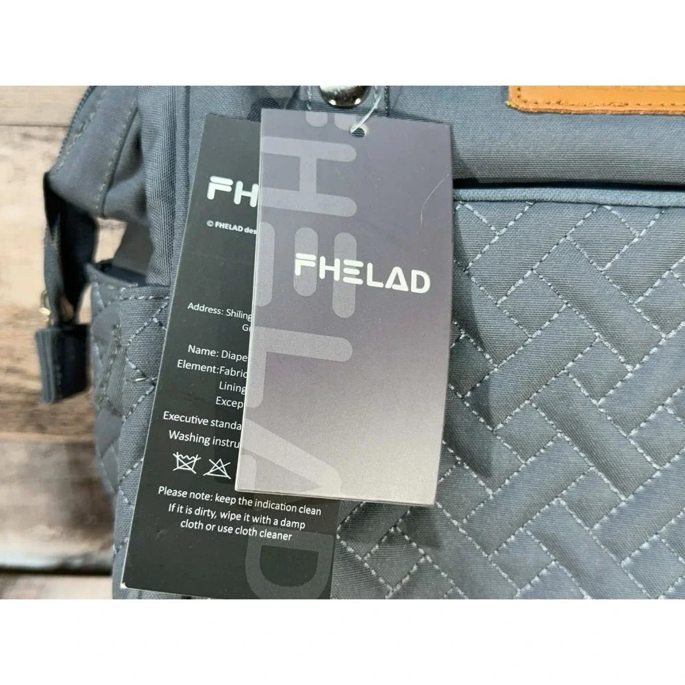 FHELAD‎ Diaper Bag Oxford Cloth Gray